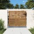 Puerta de jardín acero corten diseño cuadrado 85x100