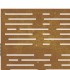 Puerta de jardín acero corten diseño cuadrado 85x100