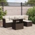 Set sofás de jardín 6 piezas y cojines ratán sintético