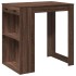 Mesa alta de bar madera ingeniería marrón roble 102x70x103,5