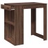 Mesa alta de bar madera ingeniería marrón roble 102x70x103,5