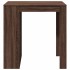 Mesa alta de bar madera ingeniería marrón roble 102x70x103,5