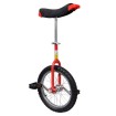 Monociclo ajustable rojo 16 pulgadas