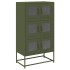 Aparador de acero verde oliva 68x39x123