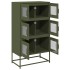 Aparador de acero verde oliva 68x39x123