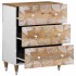 Aparadores 2 uds de madera maciza de mango 60x33,5x75