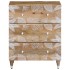Aparadores 2 uds de madera maciza de mango 60x33,5x75