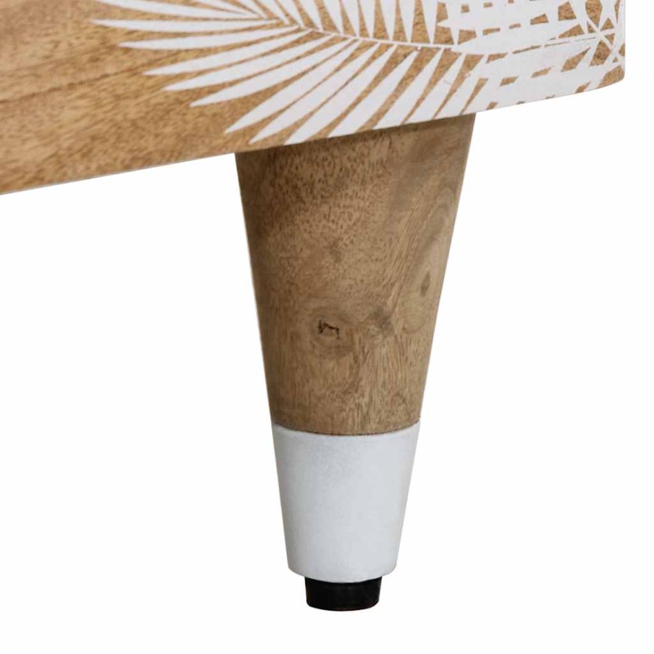 Aparadores 2 uds de madera maciza de mango 60x33,5x75