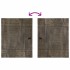 Conjunto de muebles de baño 4 piezas madera maciza de