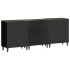 Aparadores 3 uds de madera maciza de mango gris