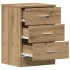 Mesitas de noche 2 uds madera roble artisan 38x35x55