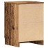 Mesitas noche 2uds madera contrachapada madera vieja
