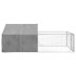 Caseta perros exterior con corral 5x2x1,5 m acero