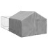 Caseta perros exterior con corral 5x2x1,5 m acero