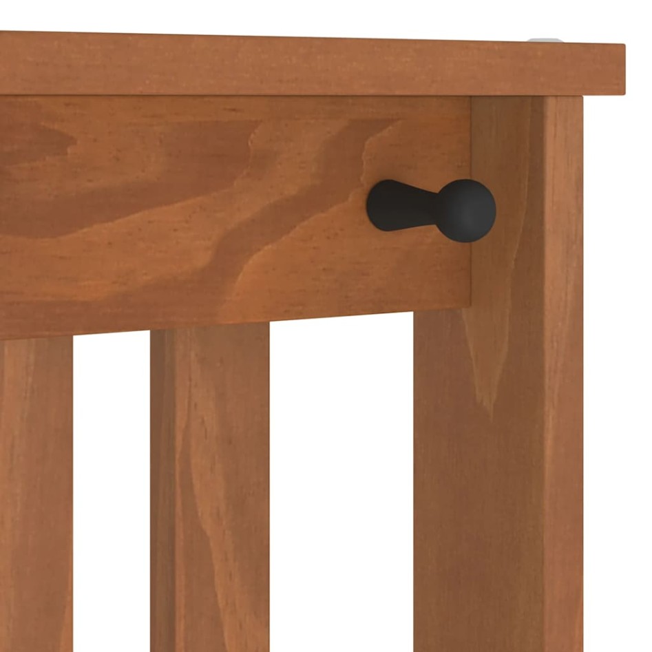 Perchero de entrada SANDENS 45x40x159,5cm madera maciza de