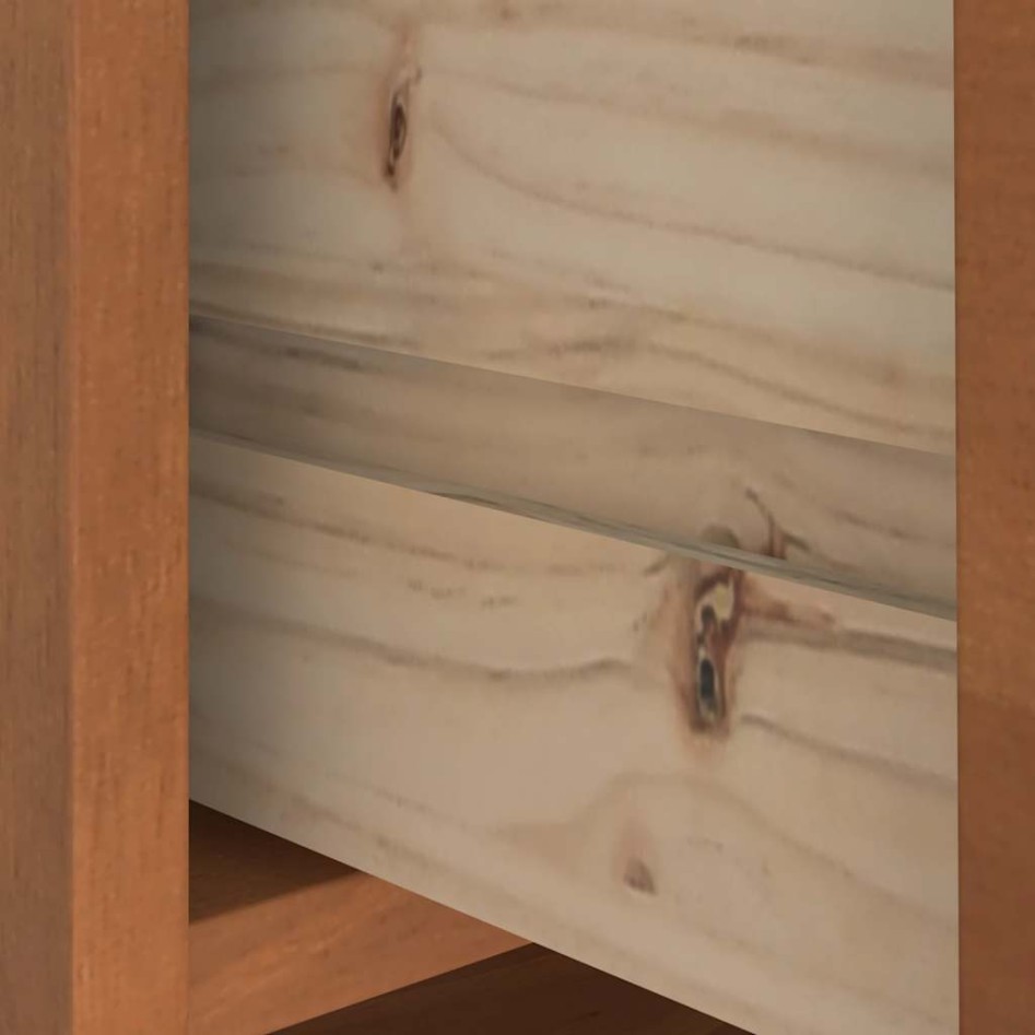 Perchero de entrada SANDENS 45x40x159,5cm madera maciza de