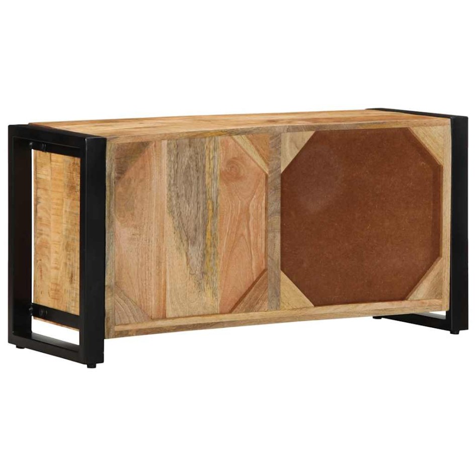 Mueble de TV madera maciza de mango rugosa 80x30x40