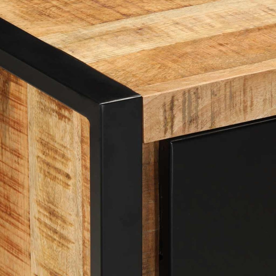 Mueble de TV madera maciza de mango rugosa 80x30x40