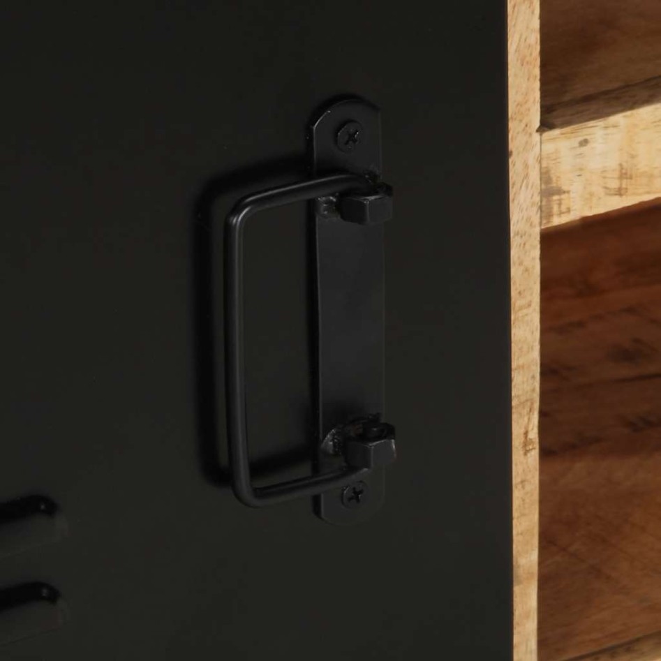 Mueble de TV madera maciza de mango rugosa 80x30x40