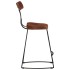 Taburetes de barra 2 uds madera maciza de mango 49x43x79