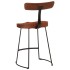Taburetes de barra 2 uds madera maciza de mango 49x43x79