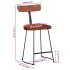 Taburetes de barra 2 uds madera maciza de mango 49x43x79