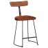 Taburetes de barra 2 uds madera maciza de mango 49x43x79