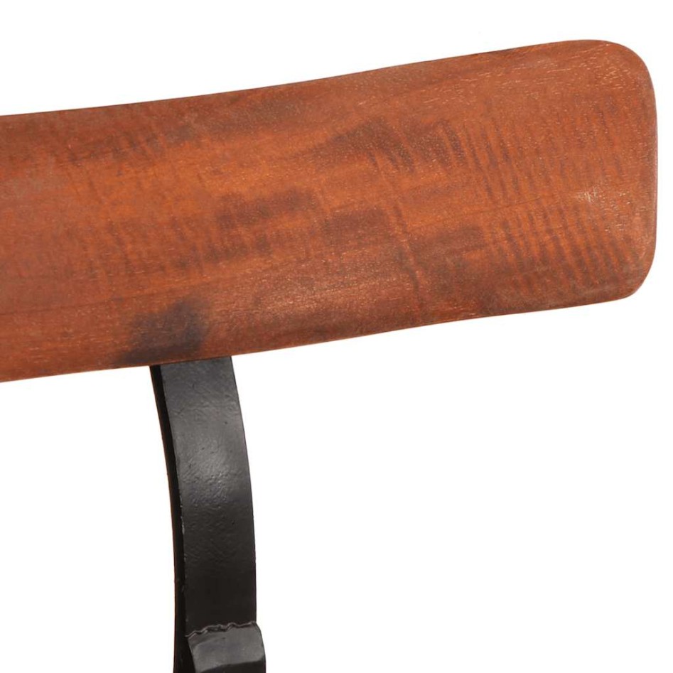 Taburetes de barra 2 uds 49x43x103 cm madera maciza de