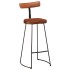 Taburetes de barra 2 uds 49x43x103 cm madera maciza de