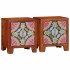 Mesita de noche 2 uds 40x30x45 cm madera maciza de