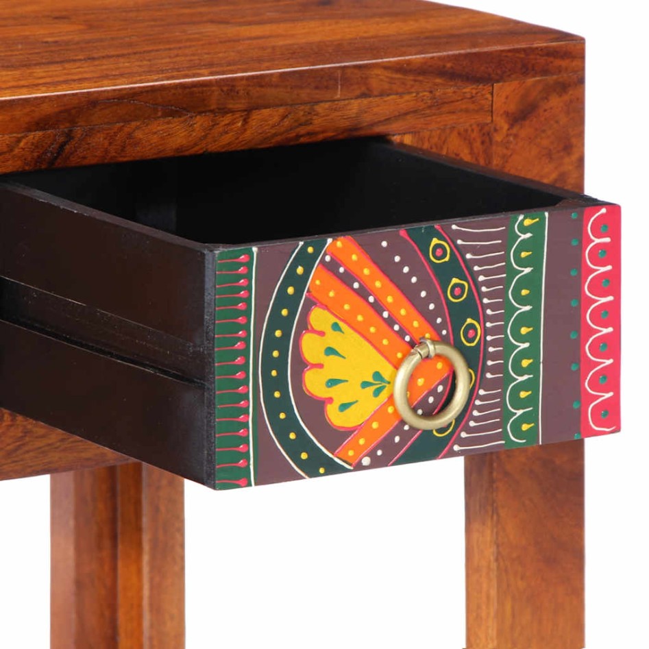 Mesita de noche 2 uds 40x40x36 cm madera maciza de