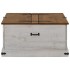 Baúl de almacenamiento HALDEN blanco 91x91x47 cm madera
