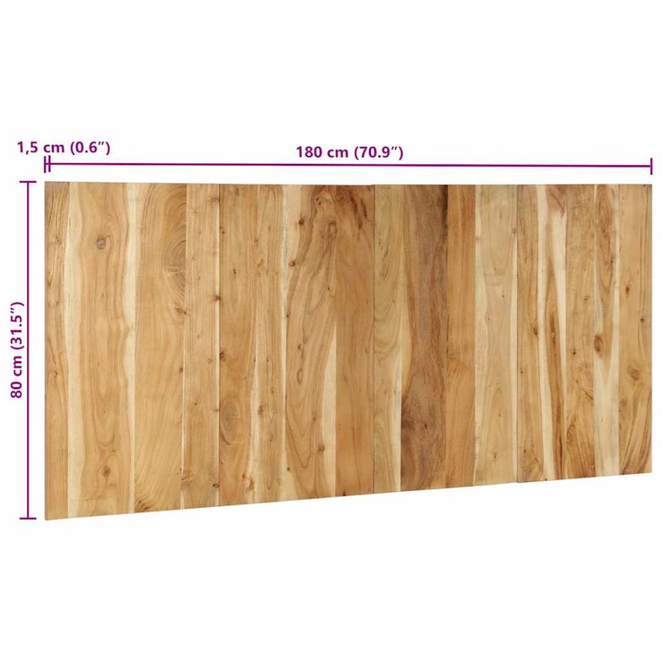 Cabecero de cama 180 cm madera maciza