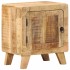 Mesita de noche de madera maciza de mango rugosa 40x32x46