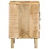Mesita de noche de madera maciza de mango rugosa 40x32x46