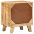 Mesita de noche de madera maciza de mango rugosa 40x32x46