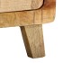 Mesita de noche de madera maciza de mango rugosa 40x32x46