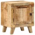Mesita de noche de madera maciza de mango rugosa 40x32x46