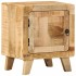 Mesita de noche de madera maciza de mango rugosa 40x32x46