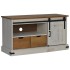 Mueble de TV HALDEN con puerta corredera blanco 110x40x60