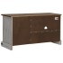 Mueble de TV HALDEN con puerta corredera blanco 110x40x60