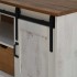 Mueble de TV HALDEN con puerta corredera blanco 110x40x60