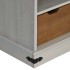 Mueble de TV HALDEN con puerta corredera blanco 110x40x60