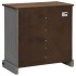 Aparador HALDEN con puerta corredera gris 80x40x80