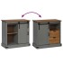 Aparador HALDEN con puerta corredera gris 80x40x80