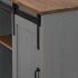 Aparador HALDEN con puerta corredera gris 80x40x80