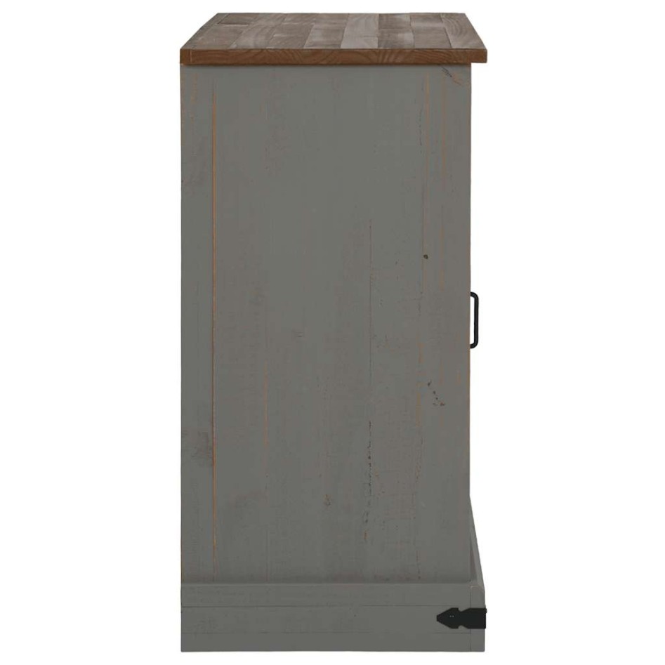 Aparador HALDEN 2 puertas correderas gris 112x40x80