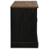 Mueble de TV HALDEN con puerta corredera negro 110x40x60