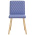 Sillas de comedor 2 uds tela azul
