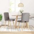 Sillas de comedor 2 unidades tela gris